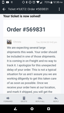 "Your ticket is now resolved!" The f#ck it is...
