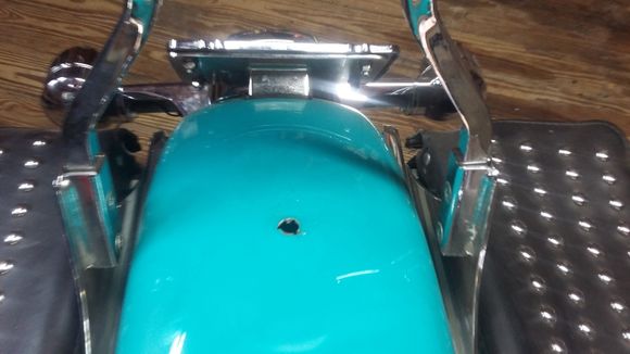 Nice hole in the top of the fender.