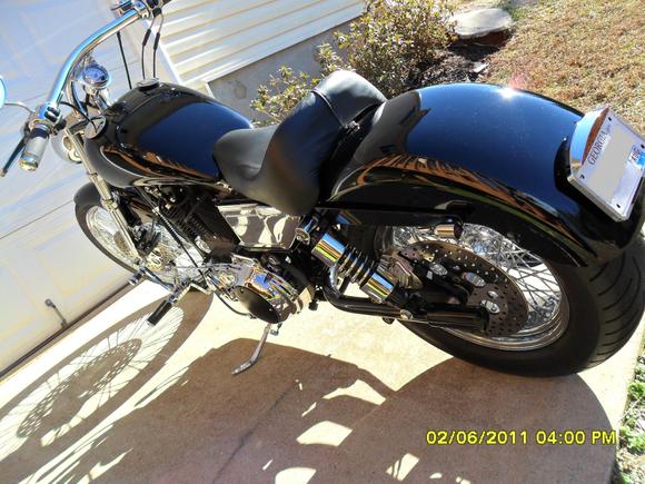Almost two years later it's done . For now. Down the the road new motor..1250 Thunderstorm heads done right with N-8"s,big Mikuni. OK done again..