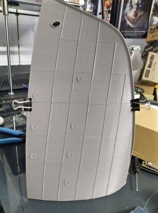 bow temporarily fitted for a fit up.