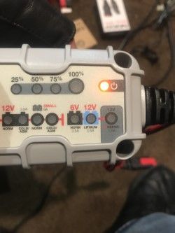THIS WILL CHARGE A CAR BATTERY, AND JUMP START IT, COMES WITH JUMPERS THAT GO INTO PLUG, NOT BAD LIL EXTRA, I GET SNOW IN NJ SO ITS WELCOMED!!!!