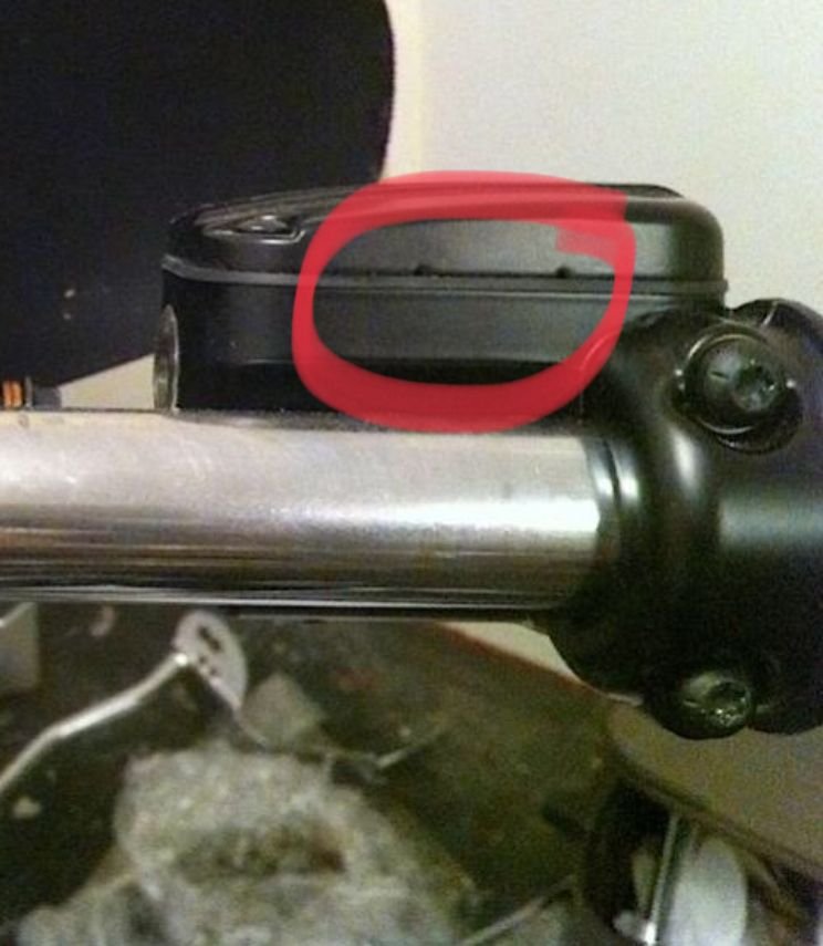 Master cylinder leaking from switch housing Harley Davidson Forums