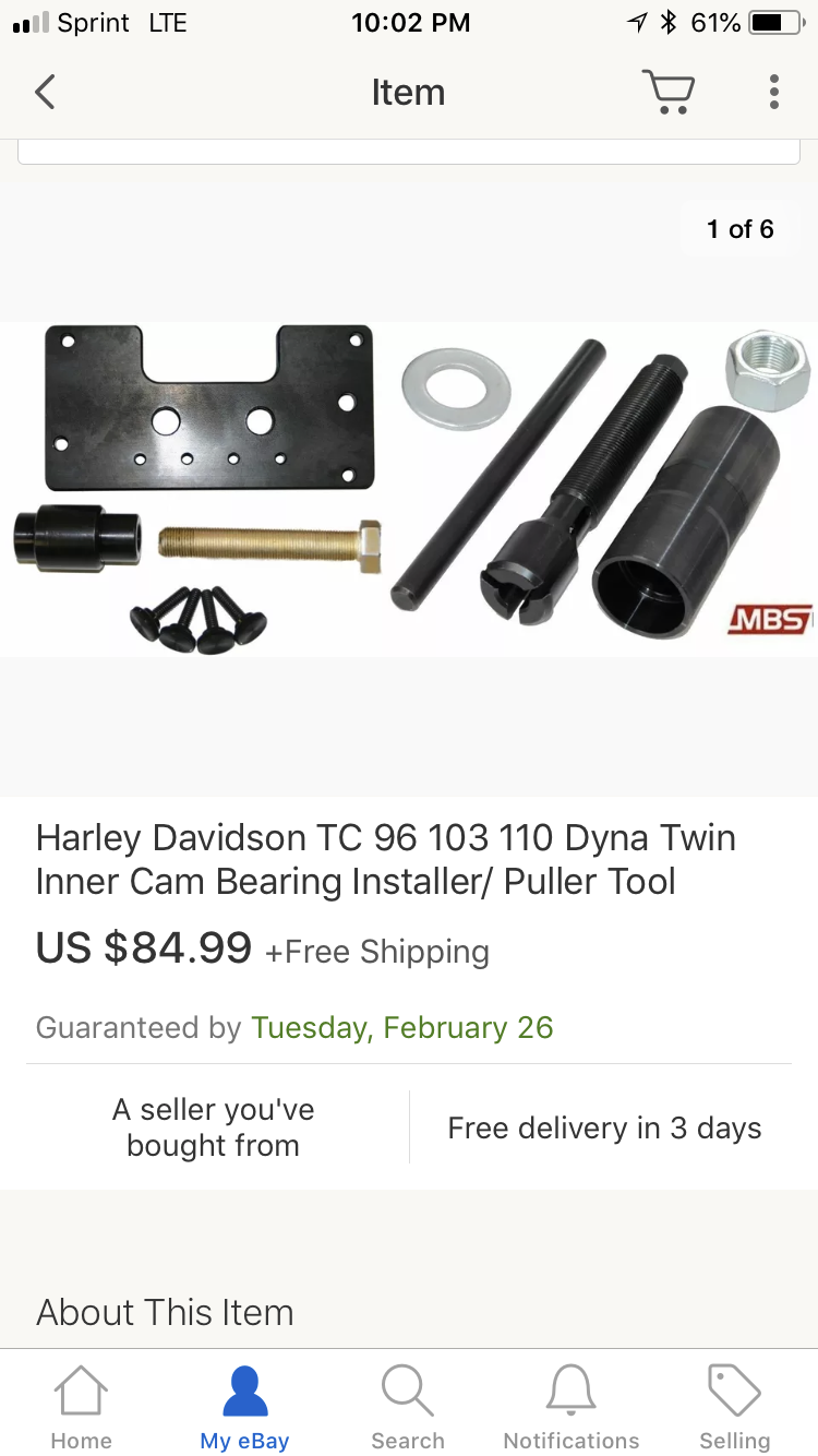 Cam bearing tool Page 2 Harley Davidson Forums