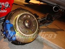Rear Disc Trailing Arms with Brembo rotors and Megan TA Bushing