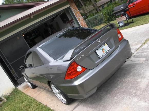 The back of my car. :)