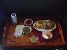 ATLEAST I can enjoy  the  meal in my hum v  if your going to  eat in comfort  and stay  isolated you can do it in a H2