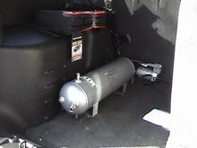 3 Gal Tank mounted in the Trunk