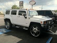24" Akuza big papi wheels H3 includes magna flow exhaust with duals and dual tips, K&amp;N filter and custom programmed, full chrome and billet