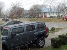 getting some snow...