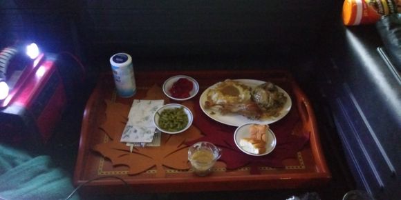 ATLEAST I can enjoy  the  meal in my hum v  if your going to  eat in comfort  and stay  isolated you can do it in a H2
