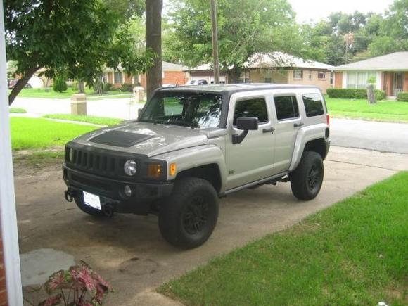 painted wheels and grill