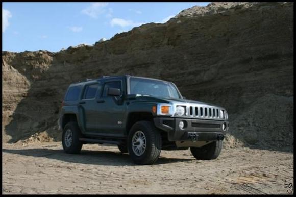 Took H3 out for a drive in rock quarry.