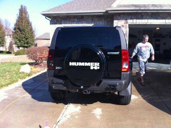 Left taillight tinted with vinyl film, right taillight is stock