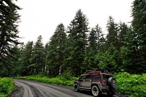 Back roads on Kodiak Island, Alaska