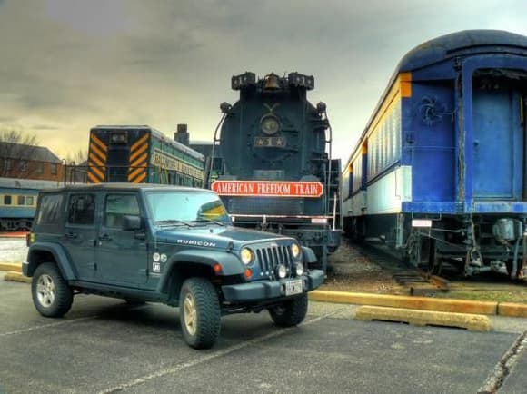 Another jeep and train photo, and an HDR as well