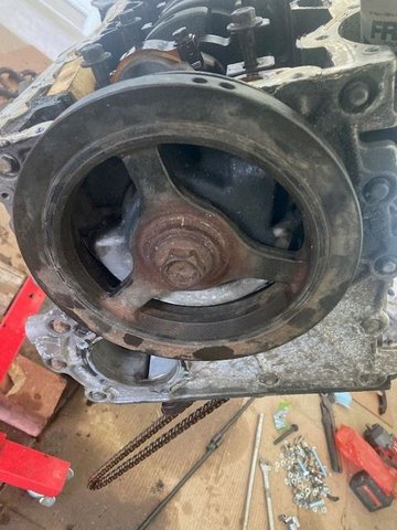 Harmonic Balancer Bolt - The tightest bolt Ive ever encountered as a DIYer.  