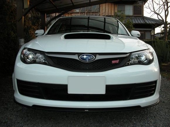 Subaru Impreza STI GRB JDM, Front STi spoiler.