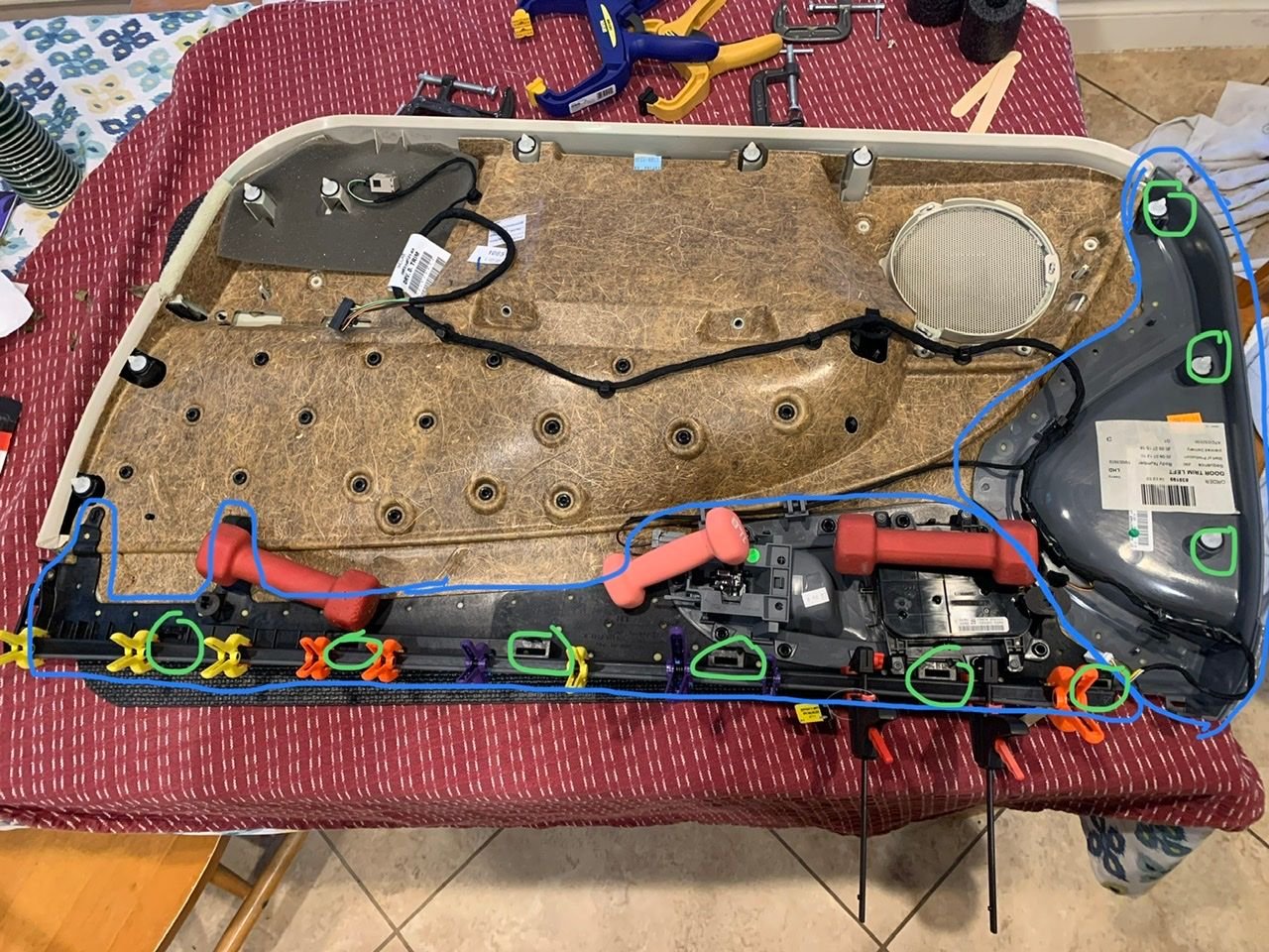 Inner door panel plastic and adhesive is BRITTLE! Jaguar Forums