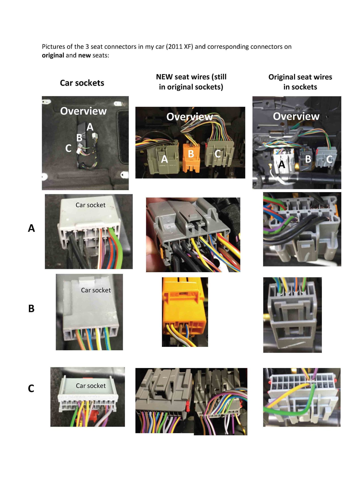 Front Seat Upgrade wiring Problems - need advice - Jaguar Forums