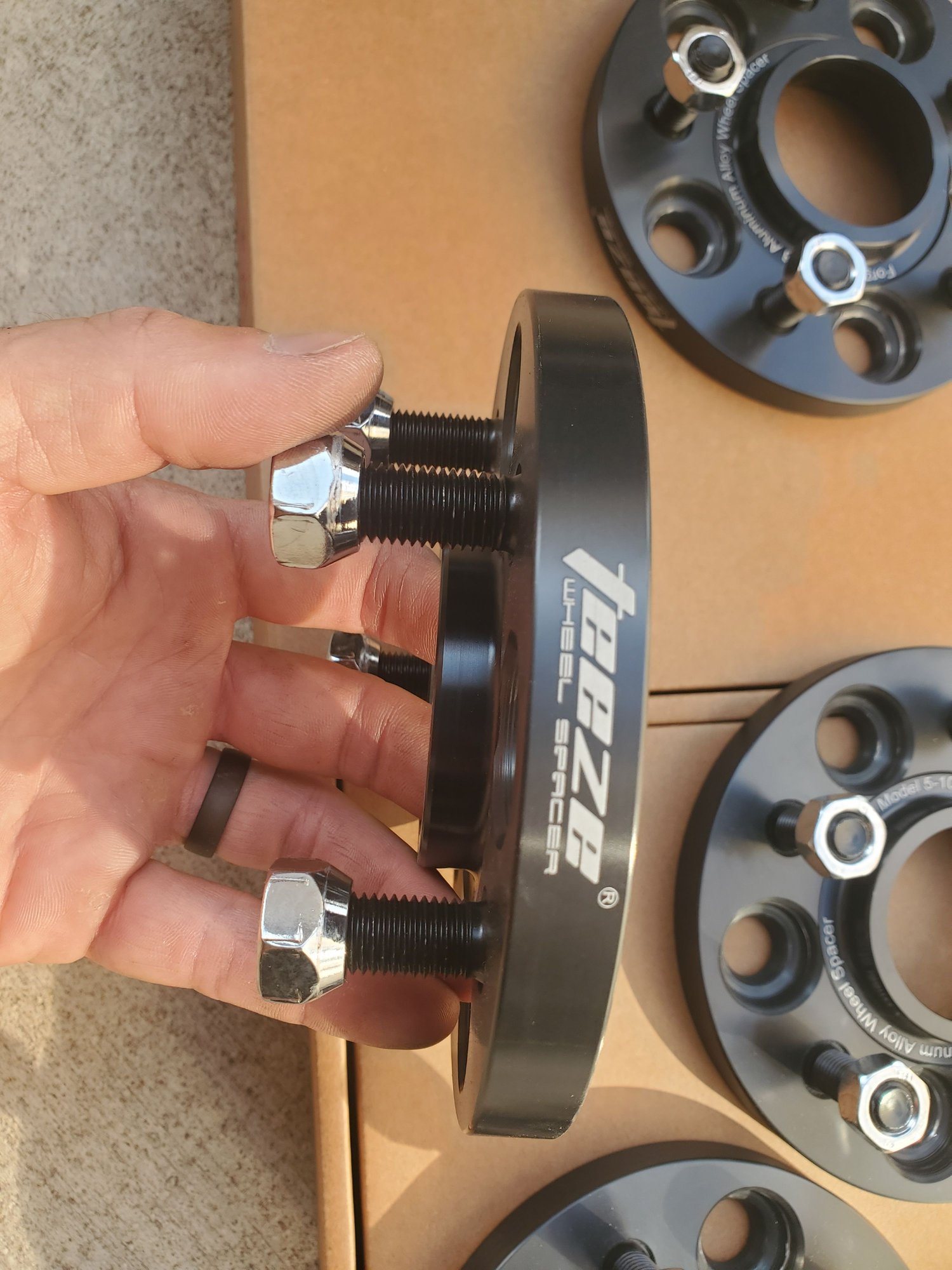 Wheels and Tires/Axles - F type Teeze 15mm black wheel spacers set of 4.  7075 t6 forged aluminum - New - -1 to 2026  All Models - Chicago, IL 60631, United States