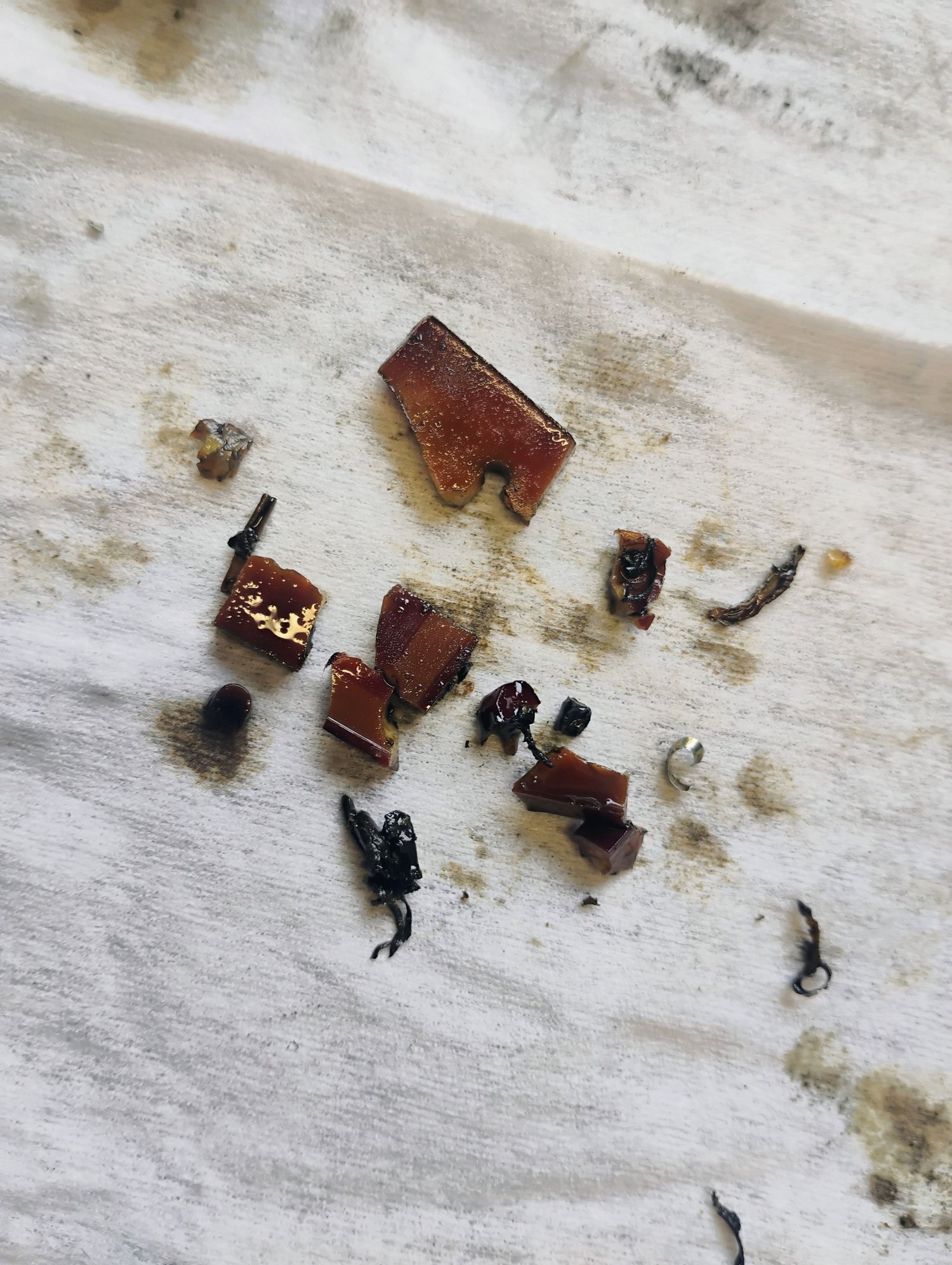 tensioner bits from oil pickup