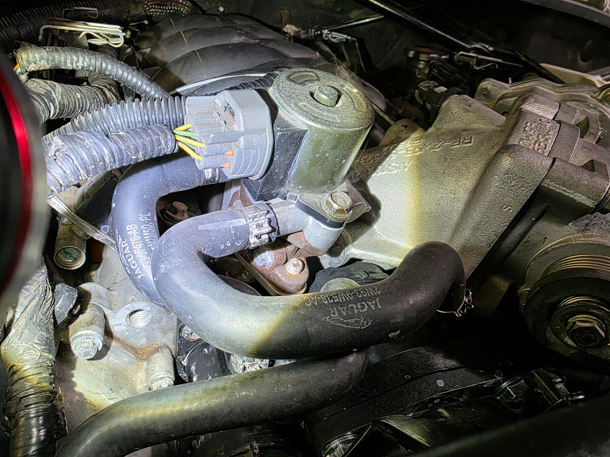 EGR leaking from the very top, where the soleoid sits.
