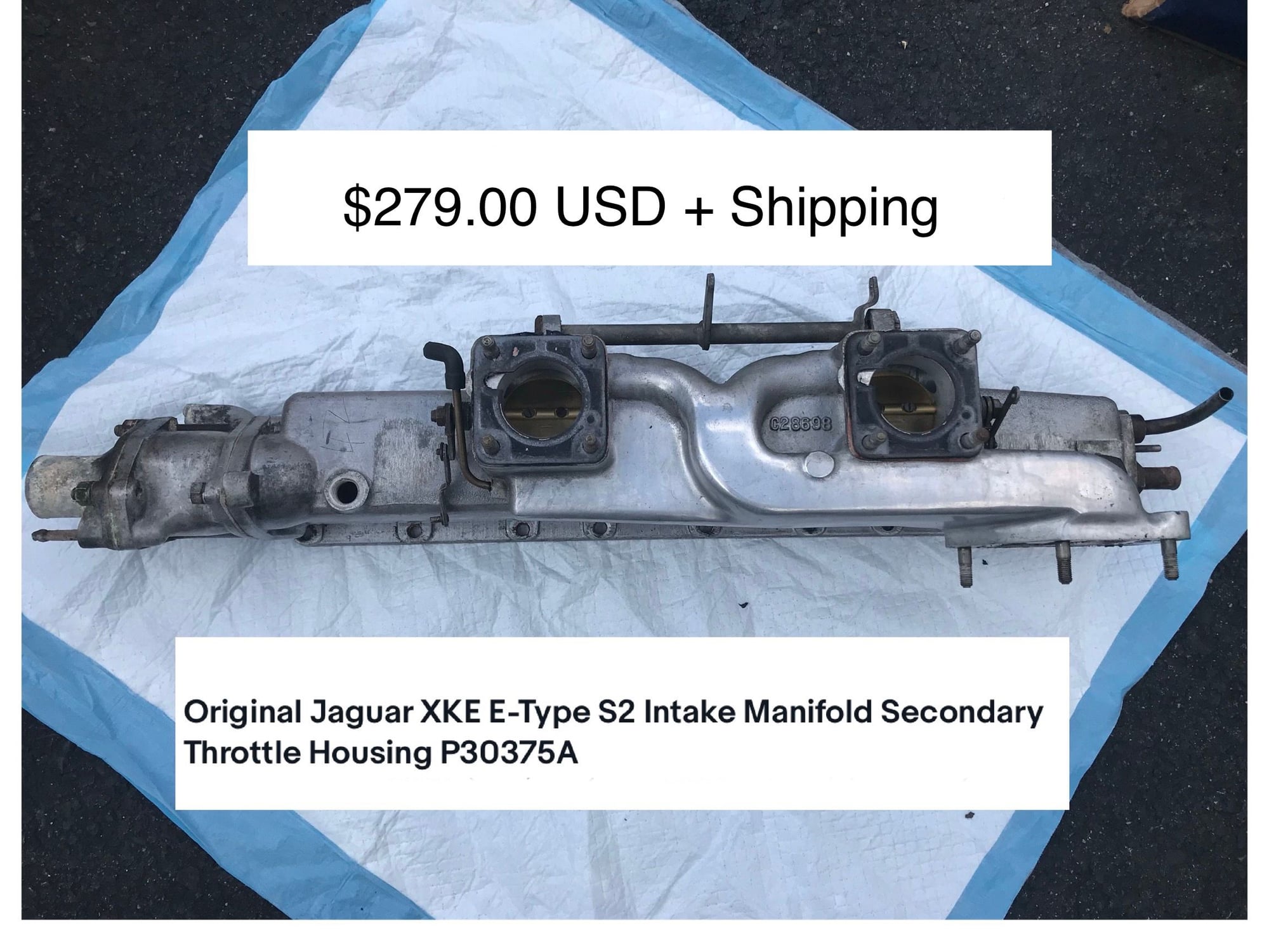 1969 Jaguar XKE - SII Manifold/air intake/dual carbs & misc parts - Yardley, PA 19067, United States