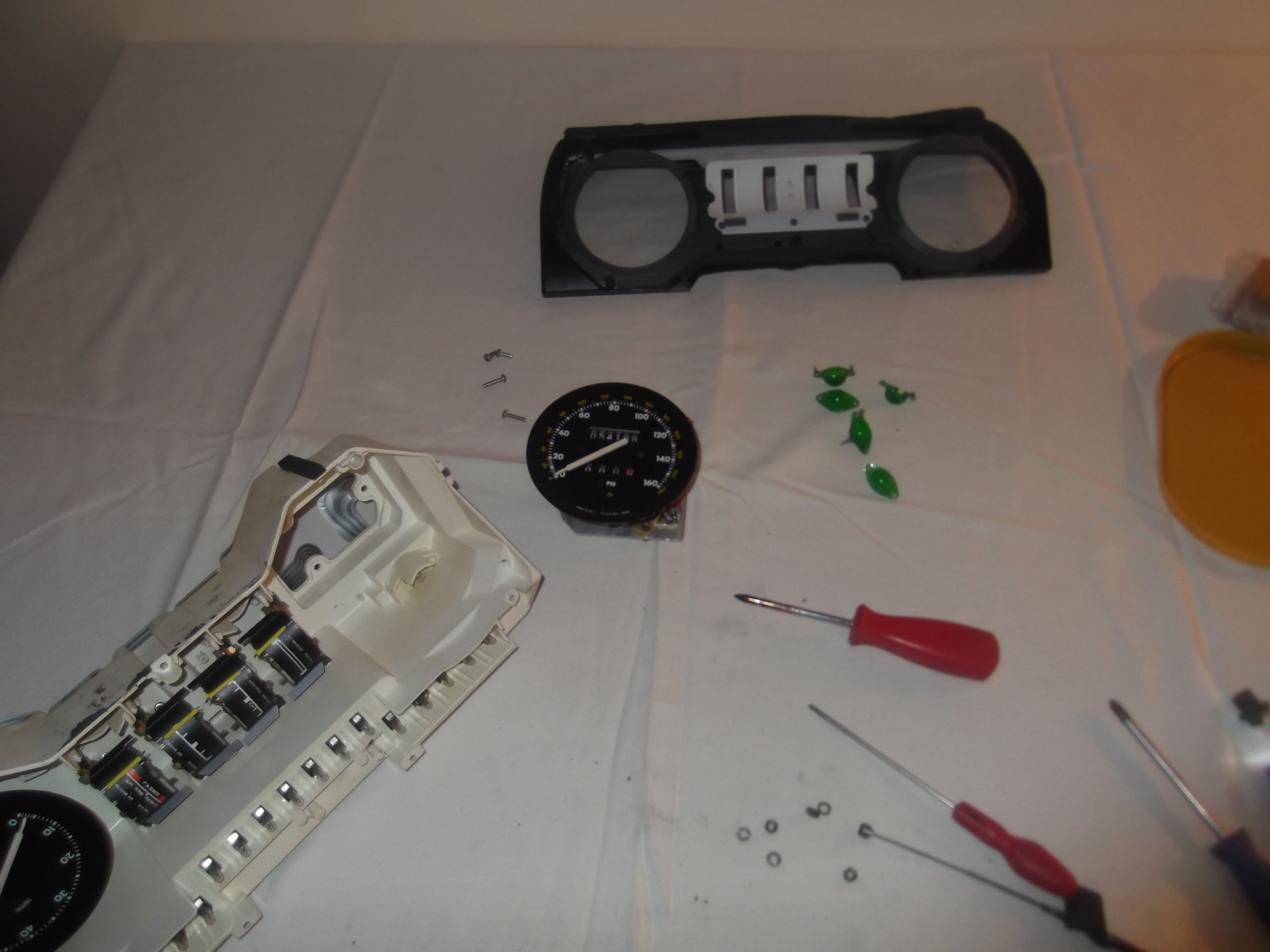 Green fiters off the cluster, these were, in fact, not darkened.