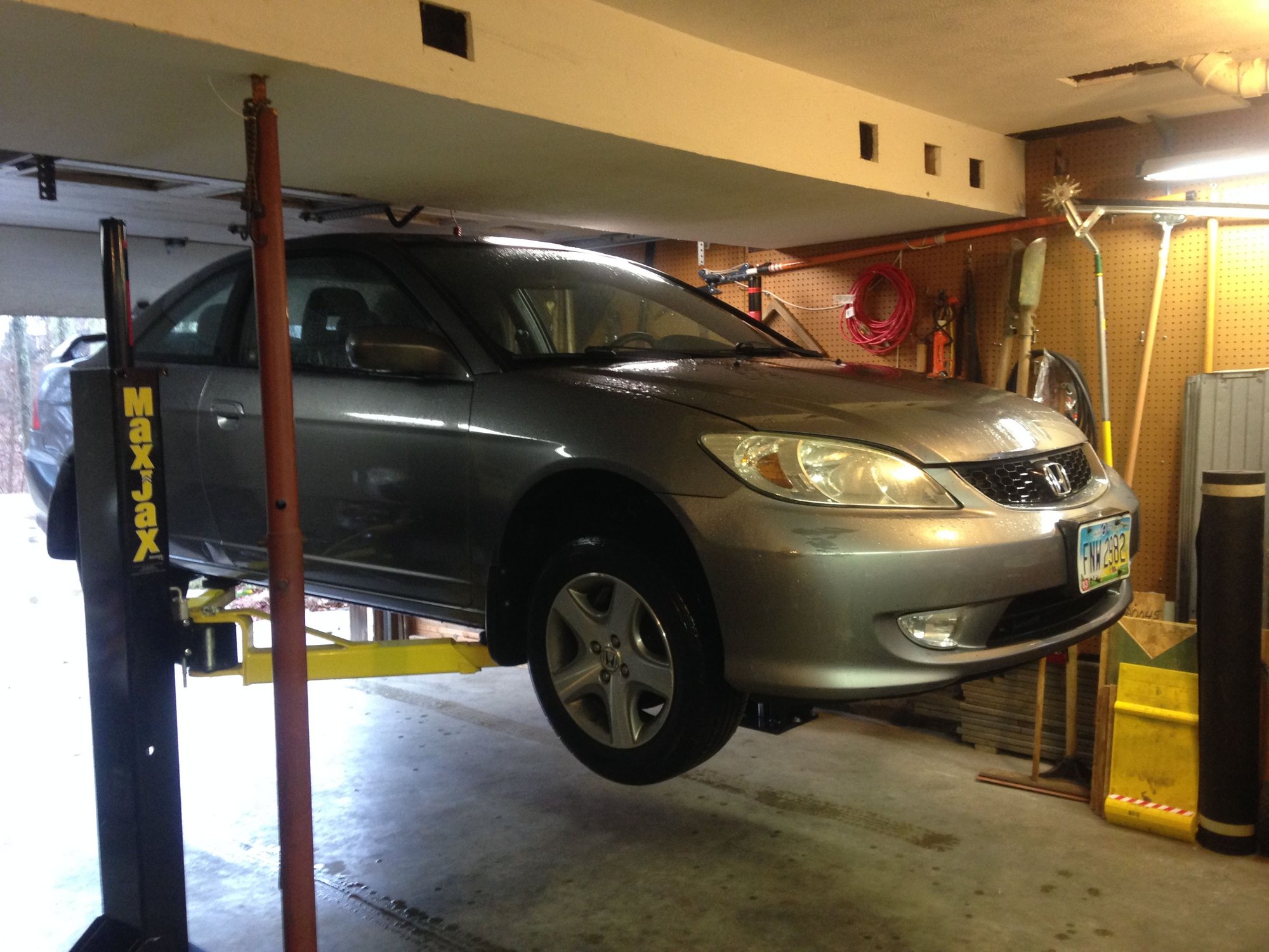 First family car to go on the lift. 