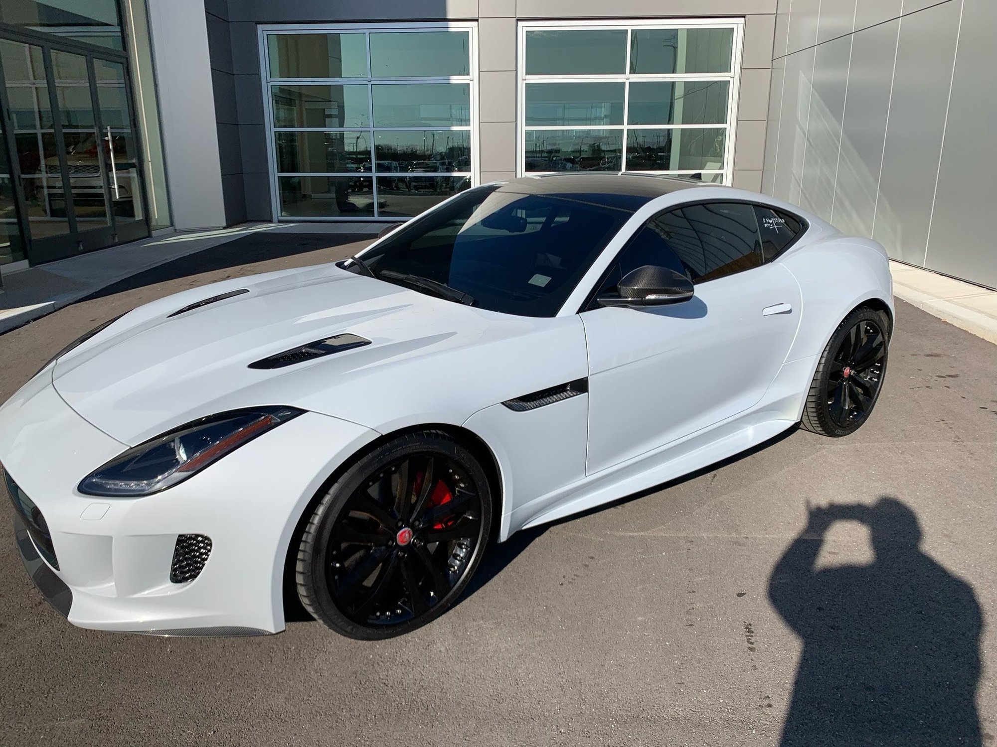 2016 Jaguar F-Type - 2016 F type R Polaris White with Black interior - Used - VIN SAJWJ6DL4GMK24116 - 88,500 Miles - 8 cyl - AWD - Automatic - Coupe - White - Champaign, IL 61822, United States