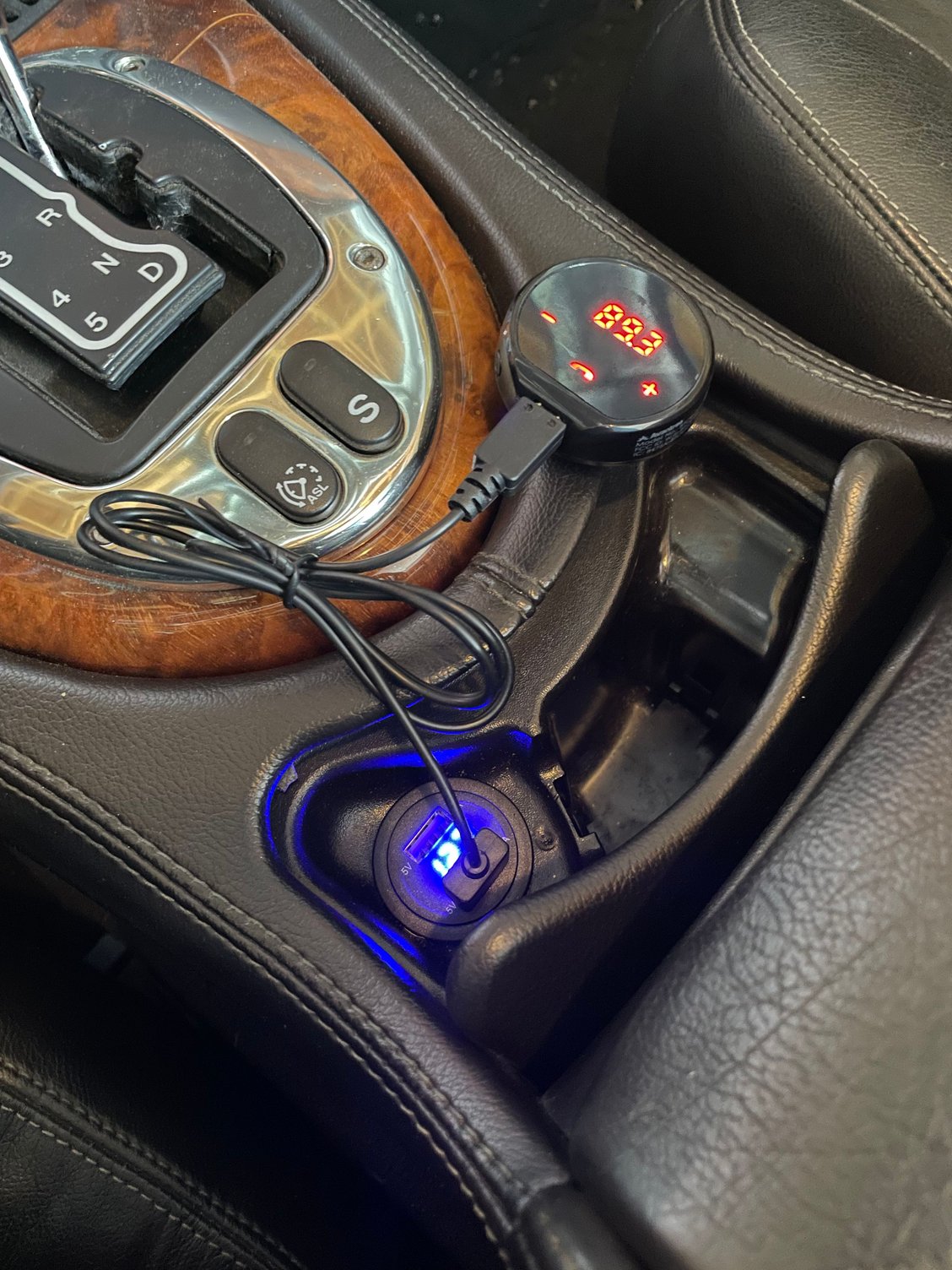 Usb outlet and audio transmitter