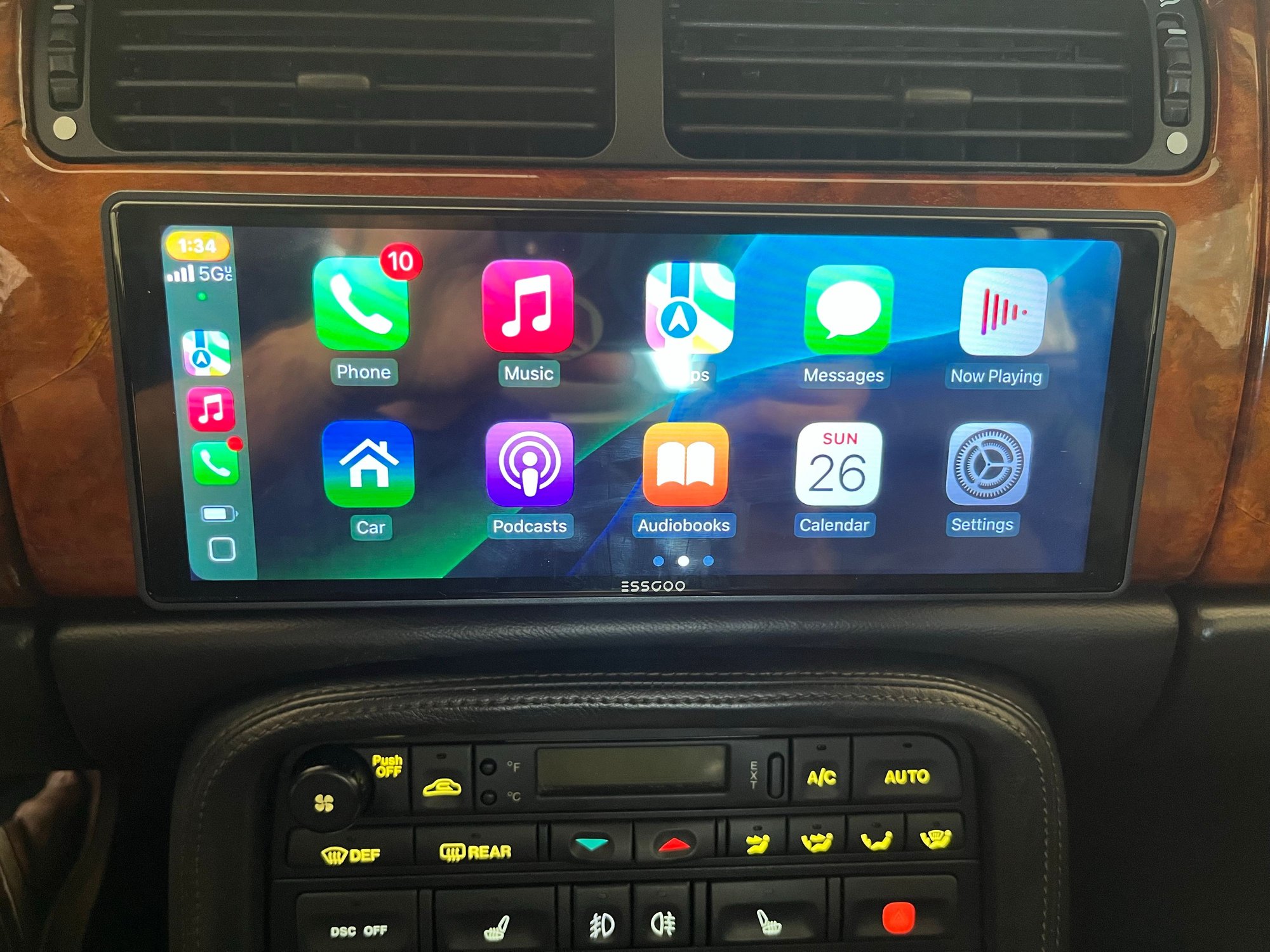 Carplay home-page. 