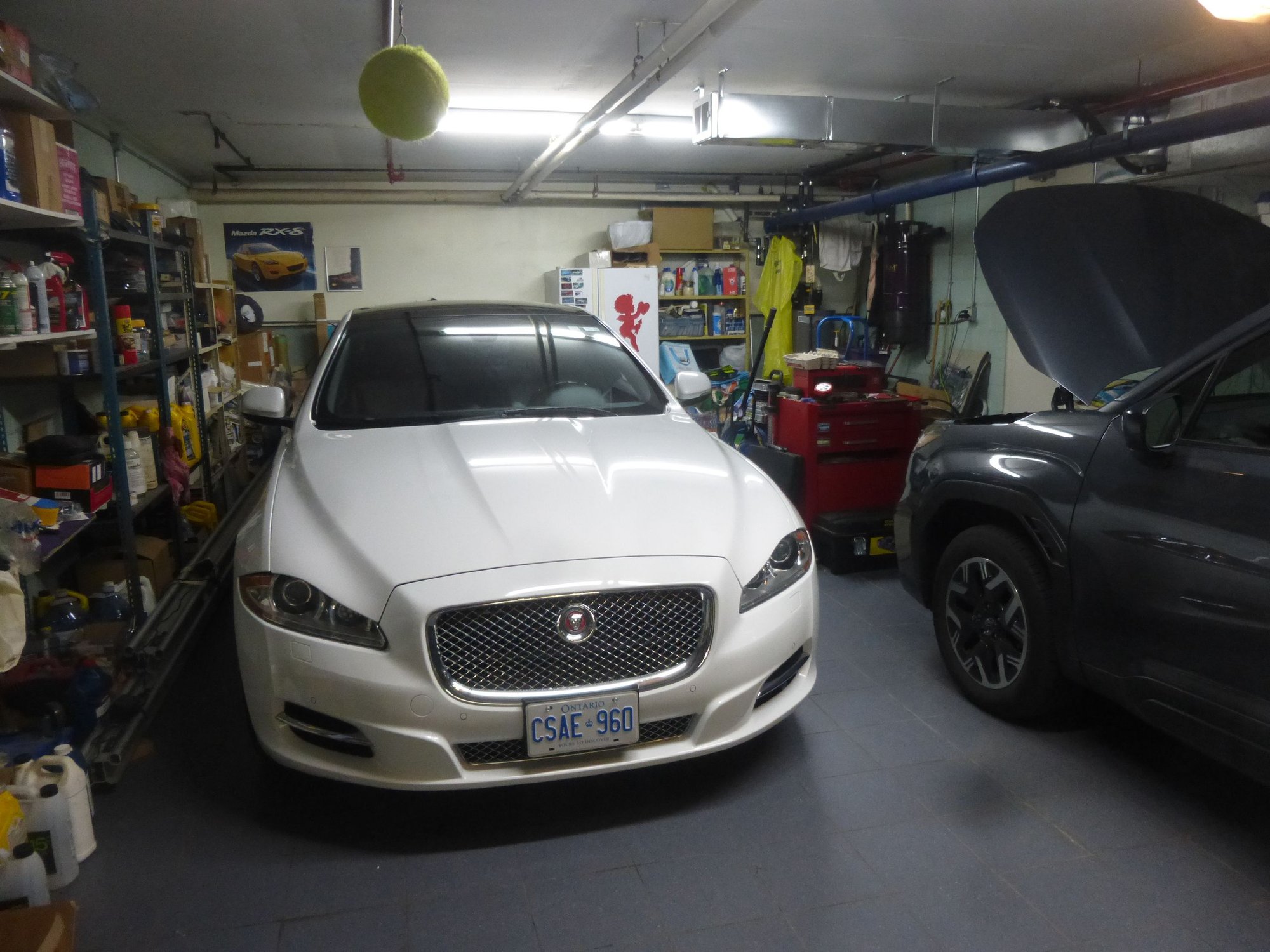 In garage ready for inspection