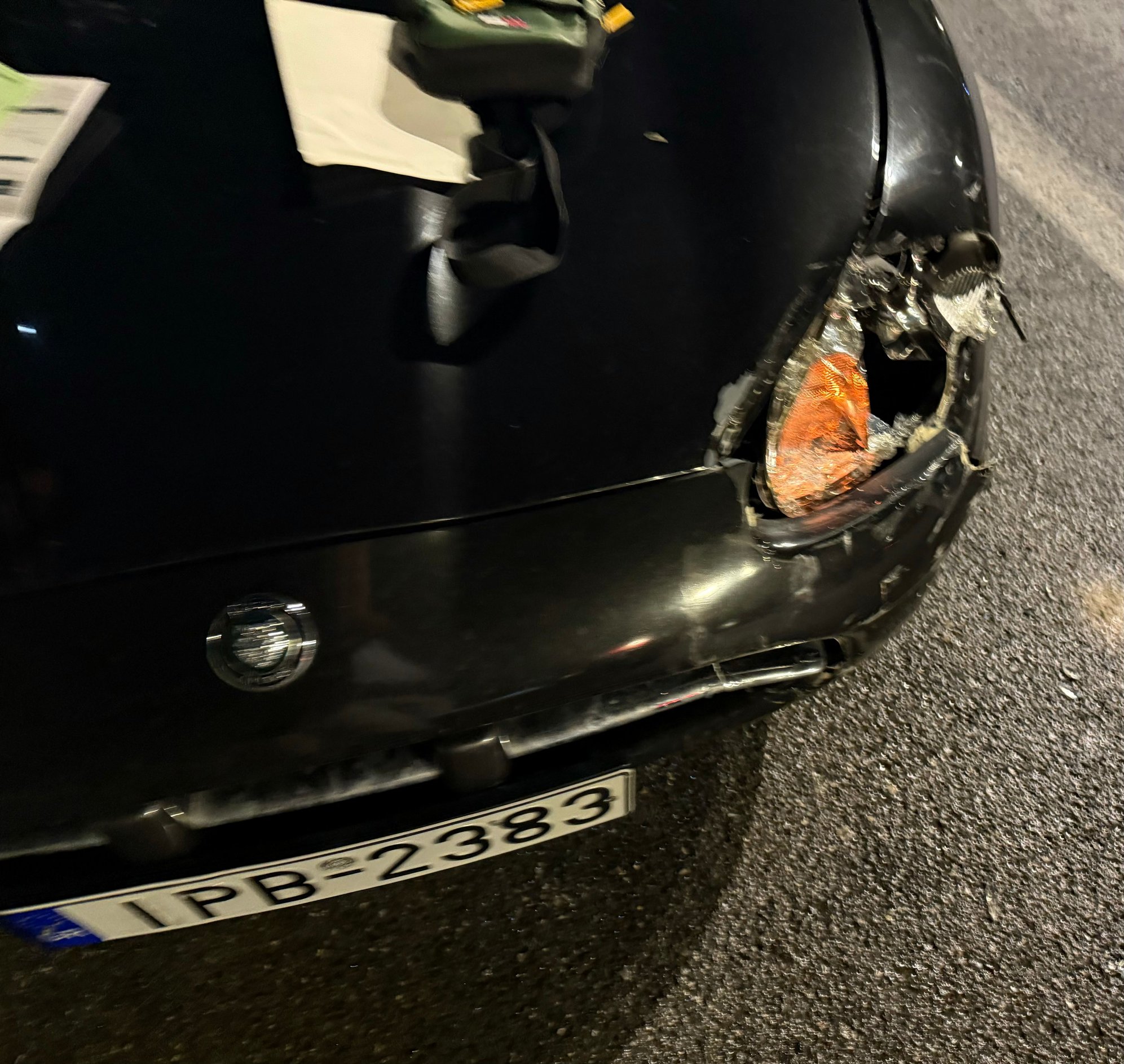 Accident damage last week in Athens