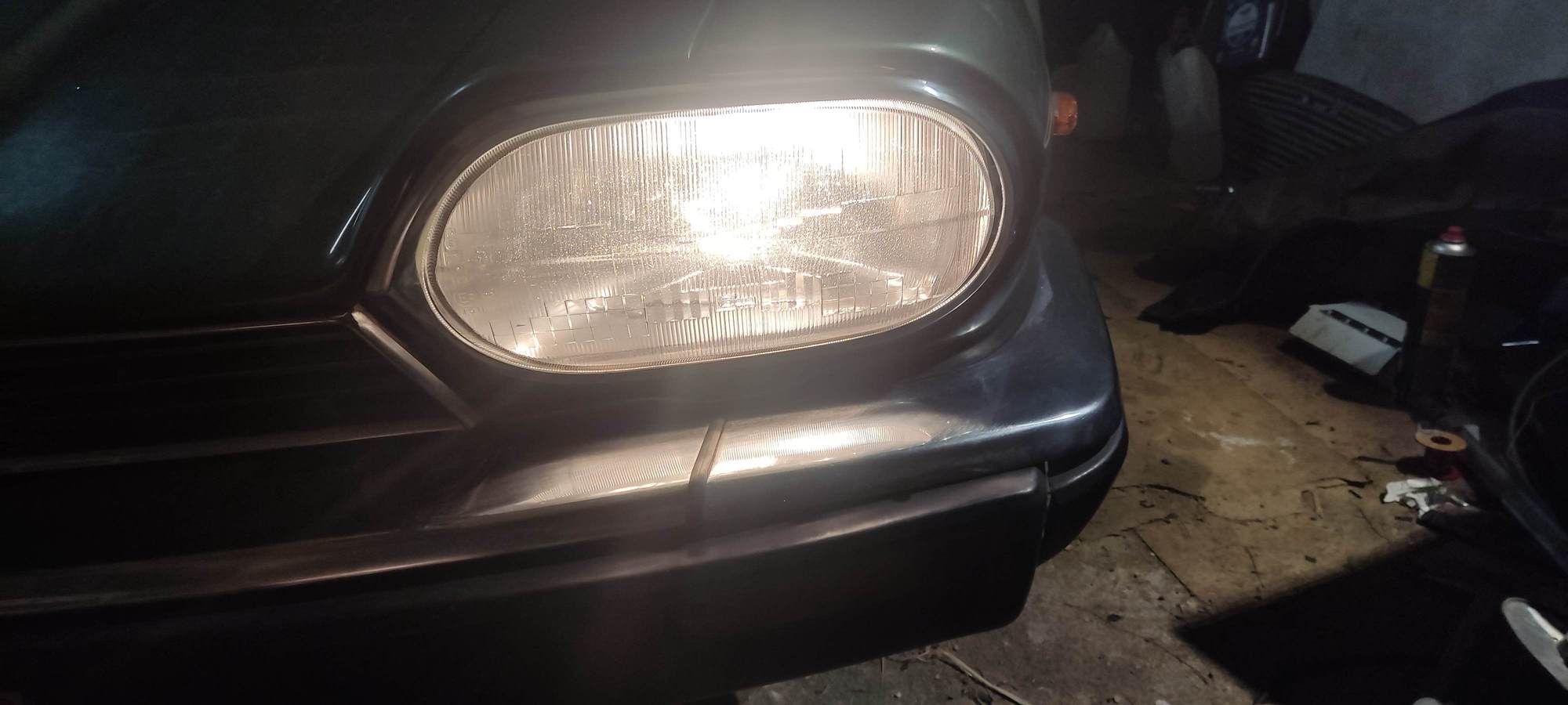 the side painted with the chrome coating