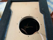 Face board is I set I to the shell to allow subwoofer to stick out a bit and still remain below floor level