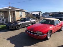 Finally we have some sunshine. Our 94 XJS and 2016 F-Type S 6 speed