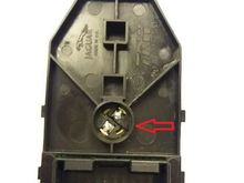 back of switch with arrow pointing to buld
