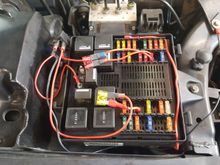 External relay to work around faulty supercharger pump relay R12