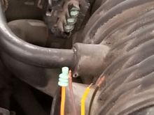 Broken connector and wiring