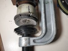 Mock up of pressing in set up.