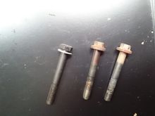 Would I be able to use a standard high tensile bolt and machine washer? As shown on replacement bolt on LH of photo, has a larger head than factory originals on RH of photo.