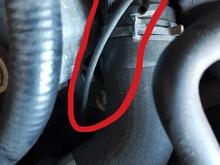 this leads down to the bottom of car somewhere