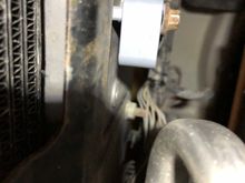 Then you can ‘feel’ this sensor ... can’t really see it with the car on ground but easy to reach by feel.