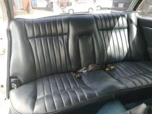Rear seat leather restoration
