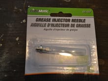 Here's the needle attachment.  I used it to grease all the boots on the front suspension include lower control arms, tie rod ends, etc. 