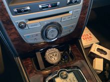 Charge plate version installed in place of factory ashtray.