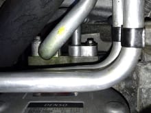 leak on suction side of compressor