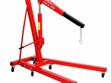 Swapped for this . . .
thinking that hydraulic made work easier, but founf 2ton rating quickly diminished to 750Kg when extended and lower support arms are a [ain to work around.