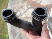 I can't figure how they managed this, but the oring was pinched and cut. I don't know 